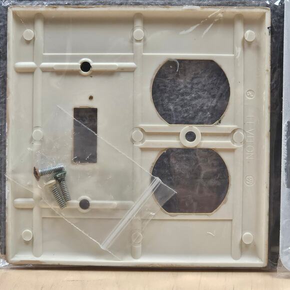 2 Cabin Plug and light switch covers Bear Pine Trees Forest Mancave Den Air B&B - Picture 5 of 6